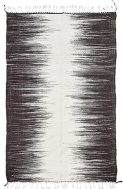 Black Moroccan Kilim Rug 2766