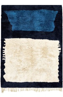 Bleu Abstract Rug 1977