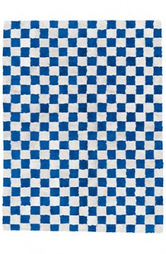 Blue Crosshatch Rug 2454
