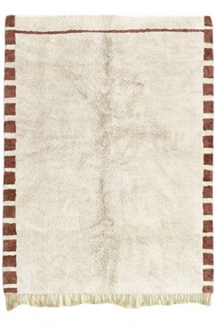 Brown and White Checker Rug 2632