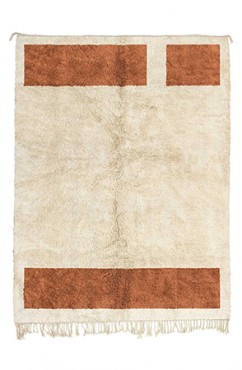 Brown Moroccan Column Rug 3163