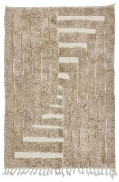 Brown Textured Rug 2684