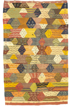 Colorful Detailed Kilim 1758
