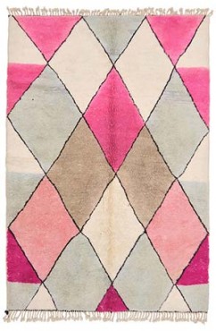 Colorful Moroccan Diamond Rug 2974