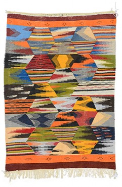 Colorful Vintage Rug 1121