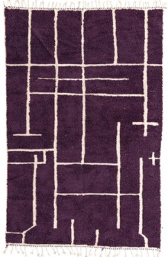 Contemporary Purple Rug 2717