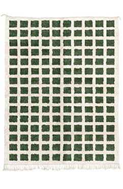 Dark Green Checkerboard Rug 2014
