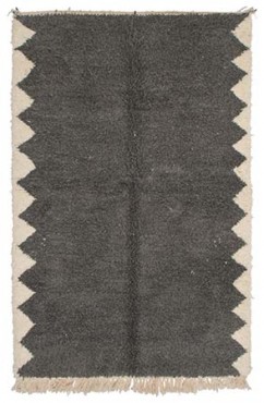 Gray Zigzag Rug 2998