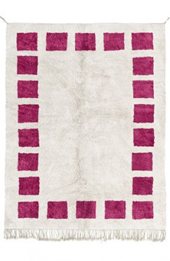 Hot Pink Block Rug 2073