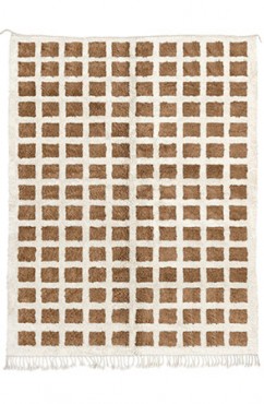 Light Brown Checkerboard Rug 2009