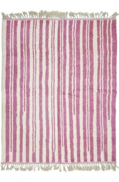 Minimalist Pink Moroccan Rug 2679