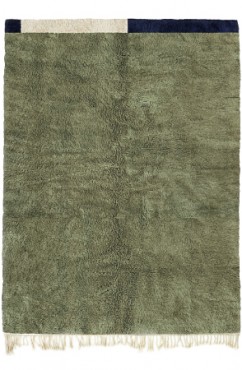 Green Minimalist Rug 3748
