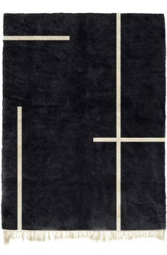 Black Medina Mosaic Rug 4052