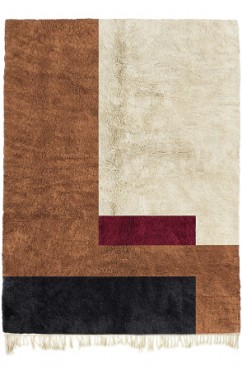 Brown Modernist Rug 4220
