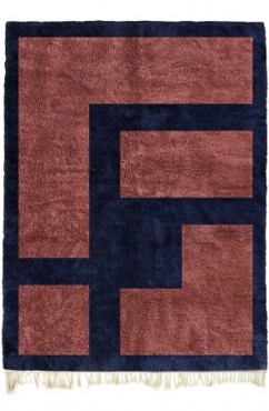 Red Labyrinth Moroccan Rug 4263