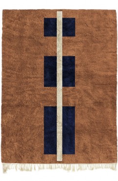 Brown Art Deco Moroccan Rug 4323