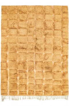Golden checkered rug 4689