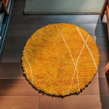 Warm Honey Round Rug 5136