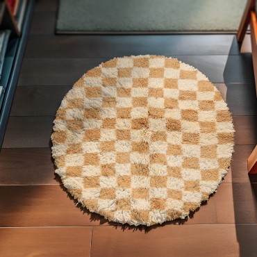 Peach Pie Round Area Rug 5181