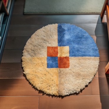 Atlas Cream Round Rug 5192