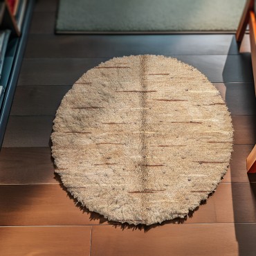 Nomad Tan Round Rug 5194