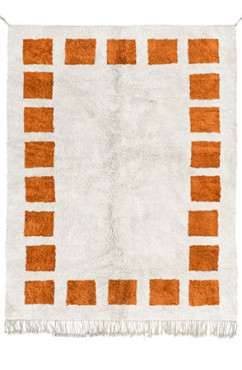 Orange Block Rug 2070