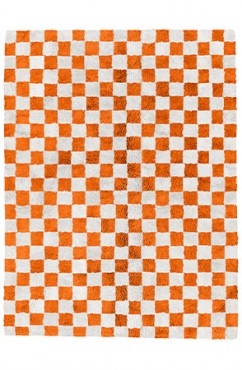 Orange Crosshatch Rug 2460