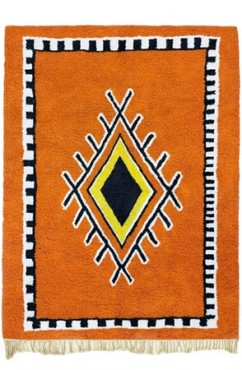 Orange Moroccan Berber Rug 2671