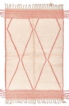 Pink and White Beni Rug 3060