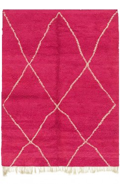Pink Beni Ourain Rug 2725