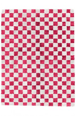 Pink Crosshatch Rug 2462