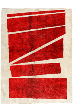 Red Shattered Area Rug 2816