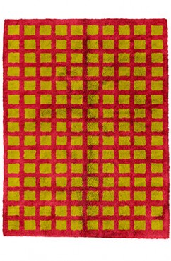 Sheen Green Intersected Rug 2414