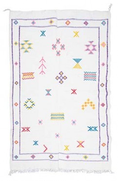 Symbolic Moroccan Kilim Rug 2829