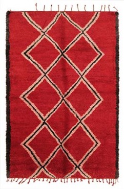Timeless Red Moroccan Rug 3014