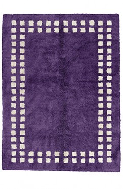 Velvet Framed Checkerboard Rug 2153