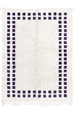 Velvet Mini Checkered Rug 2126