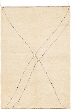 Minimalist Moroccan Berber Rug 2723