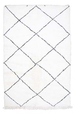 White Beni Ourain Rug 2939