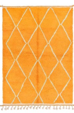 Yellow Beni Ourain Rug 3105