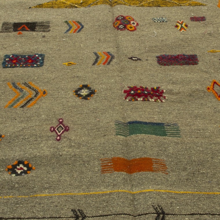 Moroccan Kilim rugs, Amazigh Symbols 1751