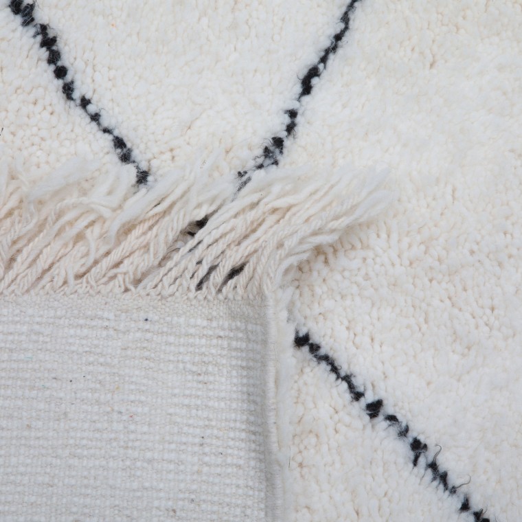 Beni ourain rugs, Black and White Beni Ourain Area Rug 2945