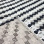 Black and White Patterned Rug 2689