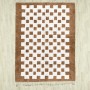 Brown Chessboard Rug 2085
