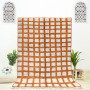 Copper Orange Chequerboard Rug 2223