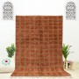 Copper Brown Crooked Rug 2313