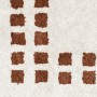 Dark Brown Mini Checkered Rug 2113