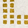 Golden Mini Checkered Rug 2134