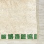 Green and White Checker Rug 2633