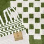 Green Chessboard Rug 2095